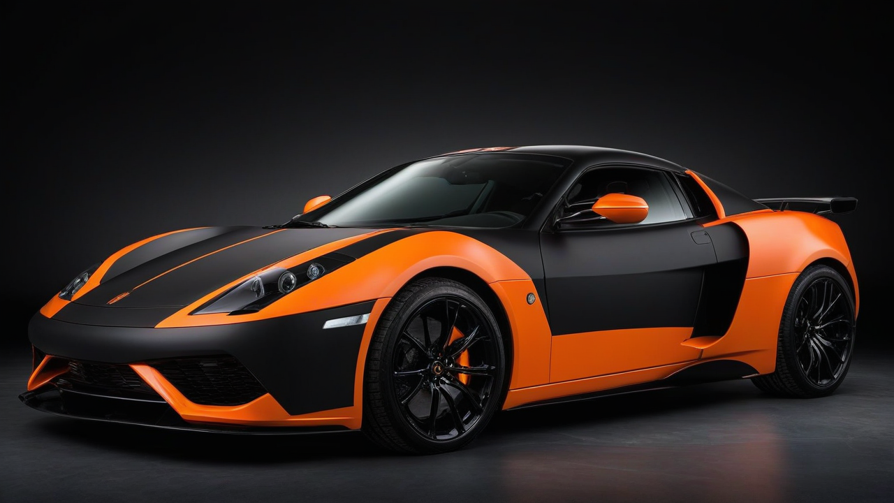 Professional sports car wrap design